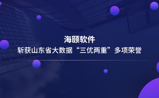 尊龙凯时软件斩获山东省大数据“三优两重”多项声誉